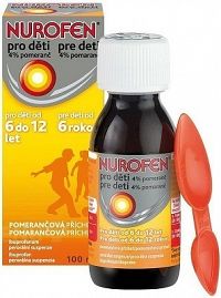 NUROFEN pre deti 4% pomaranč sus por 4 0 g 1x100 ml