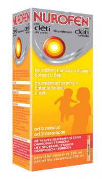 NUROFEN pre deti Jahoda sus por 1x200 ml