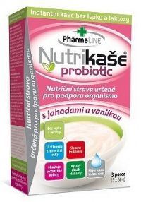 Nutrikaša probiotic - s jahodami a vanilkou 3x60 g
