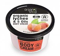 Organic Shop - Ružové Liči - Telový krém