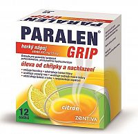 PARALEN GRIP horúci nápoj citrón 650 mg/10 mg plu por 1x6 vrecúšok