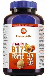 Pharma Activ Amygdalin Forte Vitamín B17 tbl 45+15 zdarma
