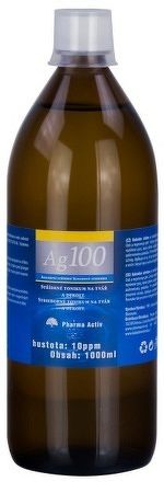 Pharma Activ Koloidné striebro Ag100 hustota 10ppm 1x1000 ml