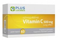 PLUS LEKÁREŇ Vitamín C 500 mg Long effect cps 1x60 ks