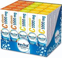 Revital effervescent MIX BOX Vitamín C 1000 mg tbl eff 1x1 set