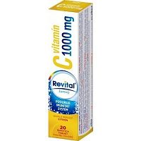 Revital vitamín C 1000 mg šumivý tbl eff s príchuťou citrón 1x20 ks