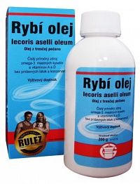 Rybí olej, Olej z tresčej pečene iecoris aselli oleum, 1x200 g