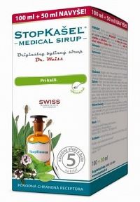 STOPKAŠEĽ Medical SIRUP - Dr.Weiss pri kašli 100+50 ml navyše