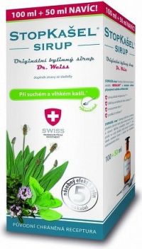 STOPKAŠEĽ Medical SIRUP - Dr.Weiss pri kašli 200+100 ml navyše