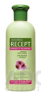 SUBRÍNA RECEPT INTENSIVE BALANCING šampón proti lupinám na mastné vlasy 1x400 ml