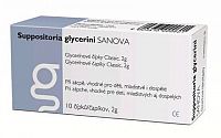 SUPPOSITORIA GLYCERINI SANOVA Classic 2g glycerínové čípky 1x10 ks