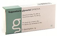 SUPPOSITORIA GLYCERINI SANOVA pre deti 1g glycerínové čapíky 1x5 ks