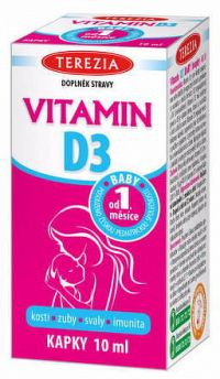 TEREZIA VITAMÍN D3 BABY kvapky od 1. mesiaca 1x10 ml