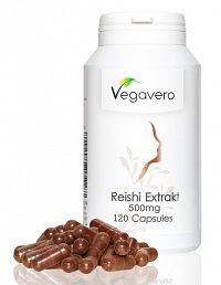 Vegavero Reishi Extrakt 500 mg cps 1x120 ks