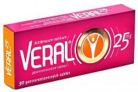 VERAL 25 mg tbl ent 1x30 ks