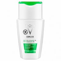 VICHY DERCOS ANTI DANDRUFF DRY šampón proti lupinám na suché vlasy 1x100 ml