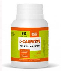 VIRDE L-CARNITIN Plus Green Tea, Chróm tbl 1x60 ks