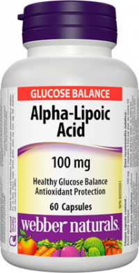 Webber naturals Alpha-Lipoic Acid 100 mg 60cps.