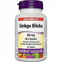 Webber Naturals Ginkgo Biloba 60 mg tbl 1x90 ks
