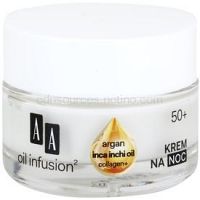 AA Cosmetics Oil Infusion2 Argan Inca Inchi 50+ nočný regeneračný krém s remodelujúcim účinkom  50 ml