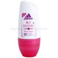 Adidas 6 in 1  Cool & Care deodorant roll-on pre ženy 50 ml  