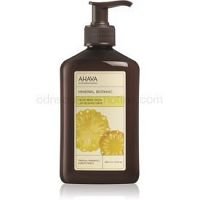 Ahava Mineral Botanic Tropical Pineapple & White Peach zamatové telové mlieko tropický ananás a biela broskyňa  400 ml