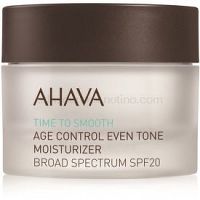 Ahava Time To Smooth rozjasňujúci hydratačný krém SPF 20  50 ml