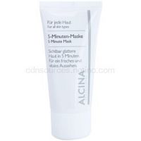 Alcina For All Skin Types 5minútová maska pre svieži vzhľad pleti  50 ml