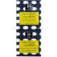 Apivita Express Beauty Olive hĺbkovo čistiaci peeling na tvár  2 x 8 ml
