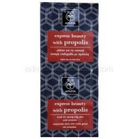 Apivita Express Beauty Propolis čistiaca maska pre mastnú pleť  2 x 8 ml