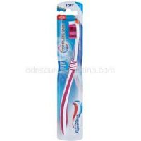 Aquafresh Complete Care zubná kefka soft dark pink/white  