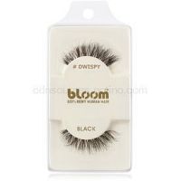 Bloom Natural nalepovacie riasy z prírodných vlasov (Dwispy, Black) 1 cm