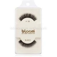 Bloom Natural nalepovacie riasy z prírodných vlasov No. 20 (Black) 1 cm