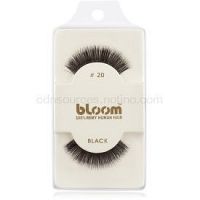 Bloom Natural nalepovacie riasy z prírodných vlasov No. 20 (Black) 1 cm