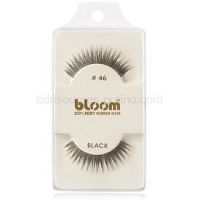Bloom Natural nalepovacie riasy z prírodných vlasov No. 46 (Black) 1 cm