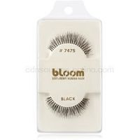 Bloom Natural nalepovacie riasy z prírodných vlasov No. 747S (Black) 1 cm