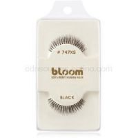 Bloom Natural nalepovacie riasy z prírodných vlasov No. 747XS (Black) 1 cm