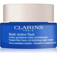 Clarins Multi-Active nočný revitalizačný krém na jemné vrásky pre normálnu až zmiešanú pleť  50 ml