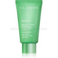 Clarins SOS Pure ílová maska pre zmiešanú až mastnú pokožku  75 ml