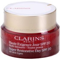 Clarins Super Restorative denný liftingový krém proti vráskam pre všetky typy pleti SPF 20  50 ml