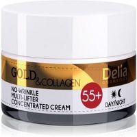 Delia Cosmetics Gold & Collagen 55+ protivráskový krém s liftingovým efektom  50 ml