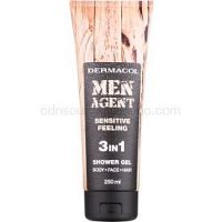 Dermacol Men Agent Sensitive Feeling sprchový gél 3v1  250 ml
