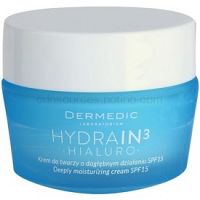 Dermedic Hydrain3 Hialuro hĺbkovo hydratačný krém SPF 15  50 g