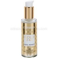 Dermika Gold 24k Total Benefit omladzujúce sérum pre rozjasnenie a vyhladenie pleti  30 ml