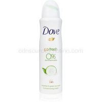 Dove Go Fresh Cucumber & Green Tea dezodorant bez alkoholu a obsahu hliníka 24h  150 ml