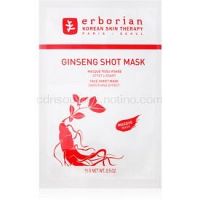 Erborian Ginseng Shot Mask plátenná maska s vyhladzujúcim efektom  15 g