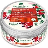 Farmona Herbal Care Wild Rose vyhladzujúci telový peeling s regeneračným účinkom  220 g