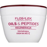 FlosLek Laboratorium Oils & Peptides Regeneration 60+ regeneračný nočný krém s omladzujúcim účinkom  50 ml
