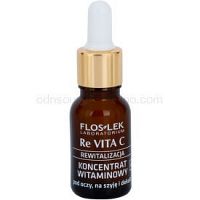 FlosLek Laboratorium Re Vita C 40+ vitamínový koncentrát na očné okolie, krk a dekolt  15 ml