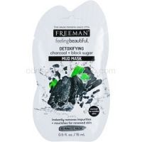 Freeman Feeling Beautiful bahenná maska pre normálnu až zmiešanú pleť Charcoal & Black Sugar  15 ml